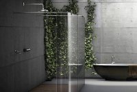 PALME Walk-In Curve mit freistehend mit zwei Modulen