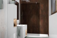 PALME_Renovierungsbad_Walk-In-Aprejo-Curve_gebogenes-Glas_Schwarz_Rauchglas_Bad_Dusche_Duschabtrennung_Duschkabine_begehbar_Renovierung_Badewanne-raus_Re-Cover-Kupfer-Terracotta