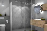 Palme Duschabtrennung Avito Dusche Duschkabine Bad Badezimmer Fixteil 300×300