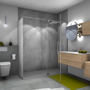 Palme Duschabtrennung Avito Dusche Duschkabine Bad Badezimmer Fixteil 300×300