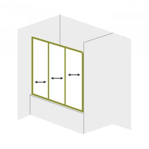 Badewannen-Abtrennung DRIVE - DIE SCHLICHTE VERBINDET FUNKTIONALITÄT