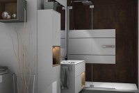 WALK-IN AVITO Vario Faltelement 2-teilig freistehend, mit Re-Cover in Kupfer Terracotta